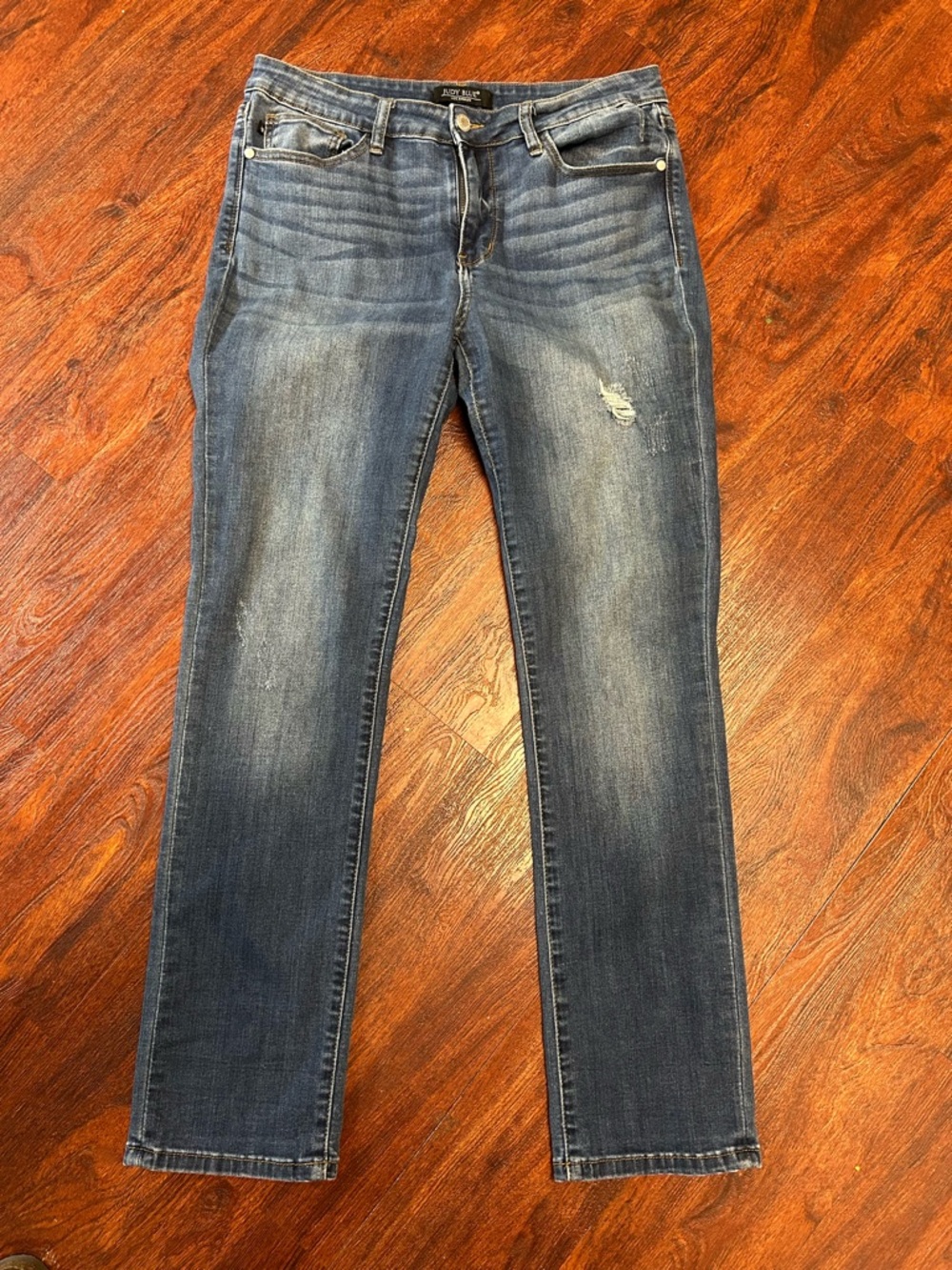 Judy Blue Light to Mid Wash Blue Denim Jeans